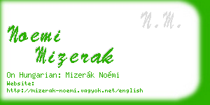 noemi mizerak business card